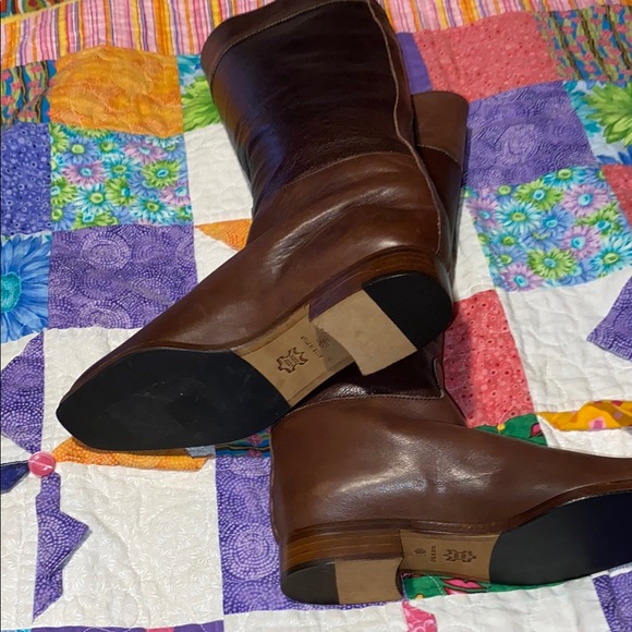 Brown Leather Knee-High Boots - Picture 9 of 13